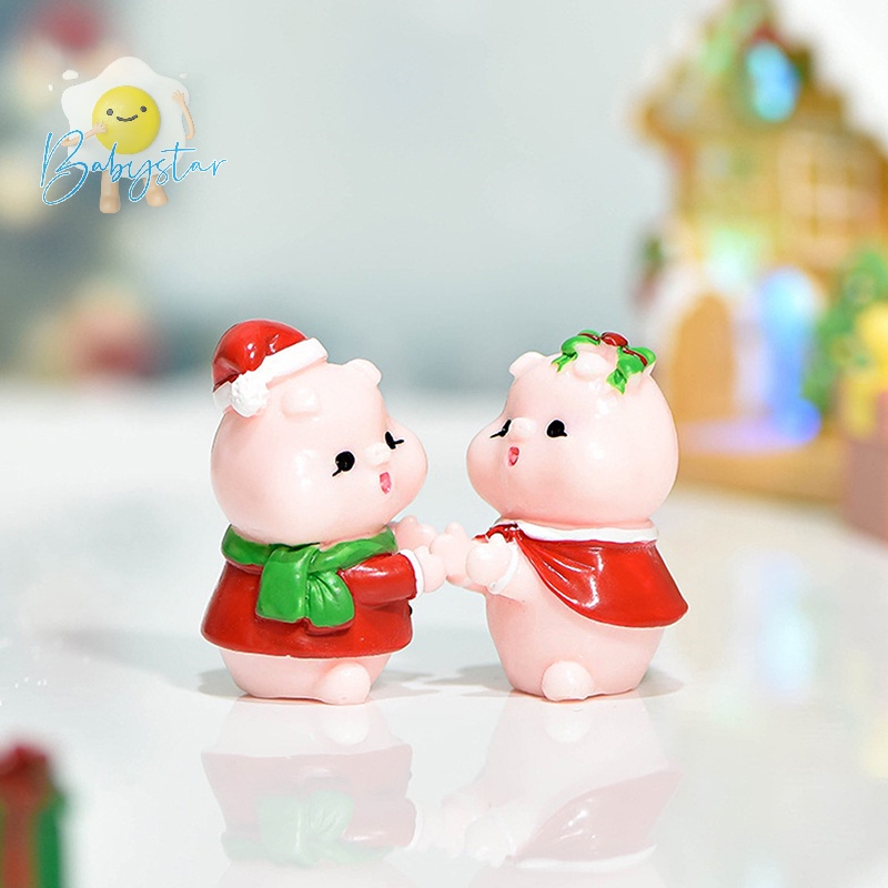 Mô Hình Ông Già Noel Mini Dễ Thương Dùng Trang Trí Sân Vườn diy Mới