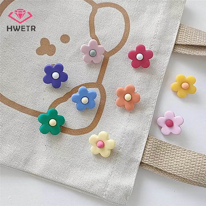 Set 2 Trâm Cài Áo Hình Bông Hoa Nhỏ Xinh Nhiều Màu Mới