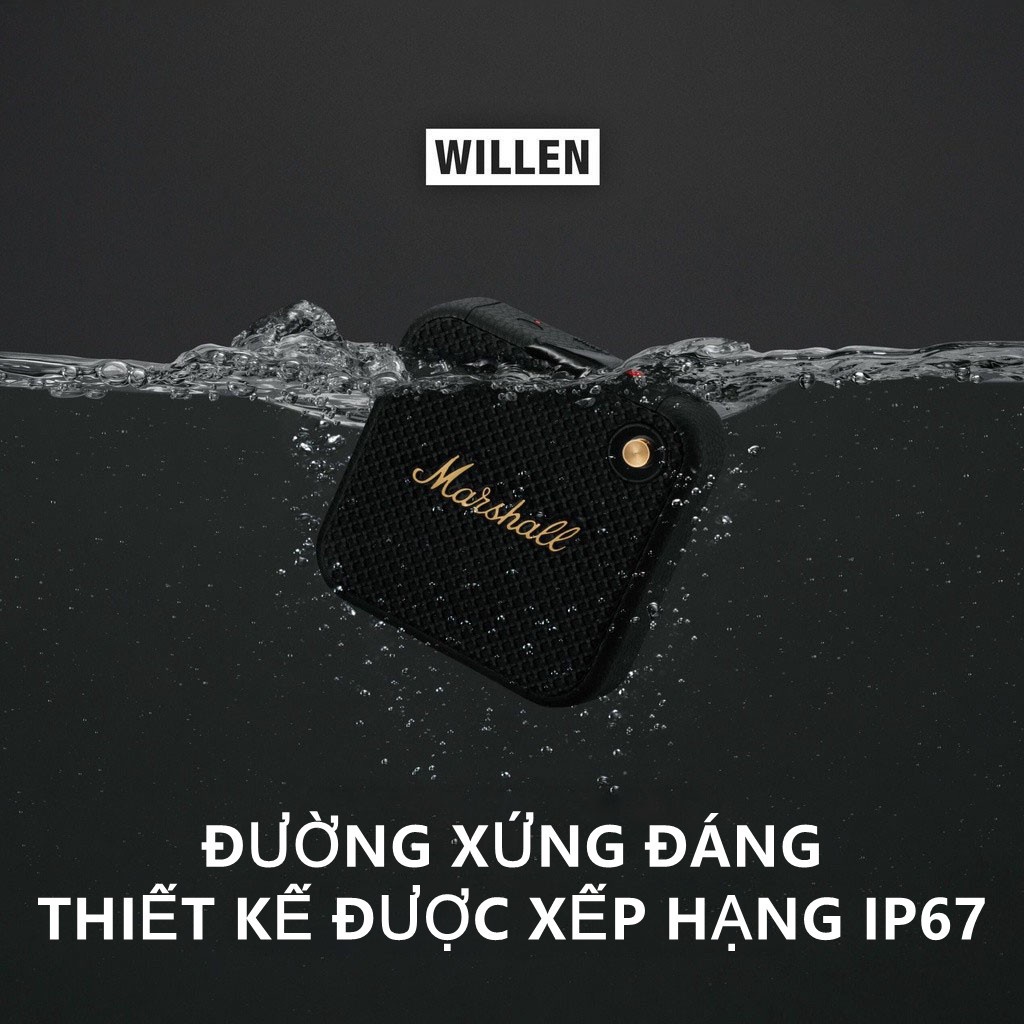 Loa Bluetooth Marshall Willen chính hãng loa mini không dây bass chất lượng âm thanh siêu tốt bảo hành 3 tháng