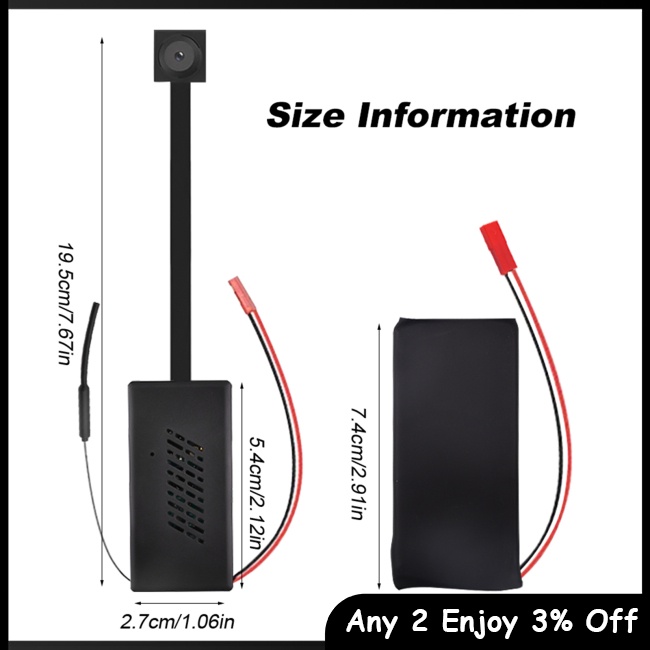 Camera Hồng Ngoại wifi hd 1080p mini Tầm Nhìn Ban Đêm