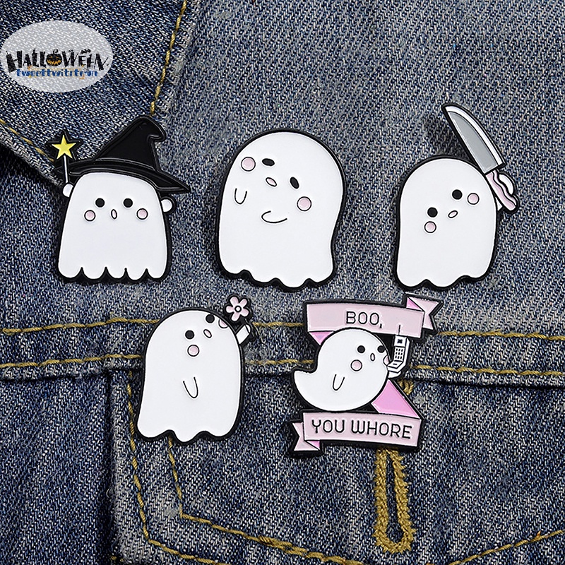 Trâm Cài Áo Hình Ma Quỷ Hoạt Hình halloween Vui Nhộn Cho Bé vn