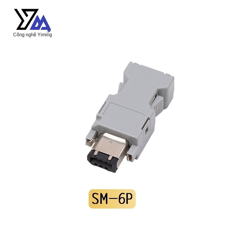 Yaskawa Panasonic Delta Mitsubishi SM-6P/6E Động Cơ Servo Đầu Nối Điều Khiển Bộ Mã Hóa Phích Cắm Đầu Đực Đầu Cái