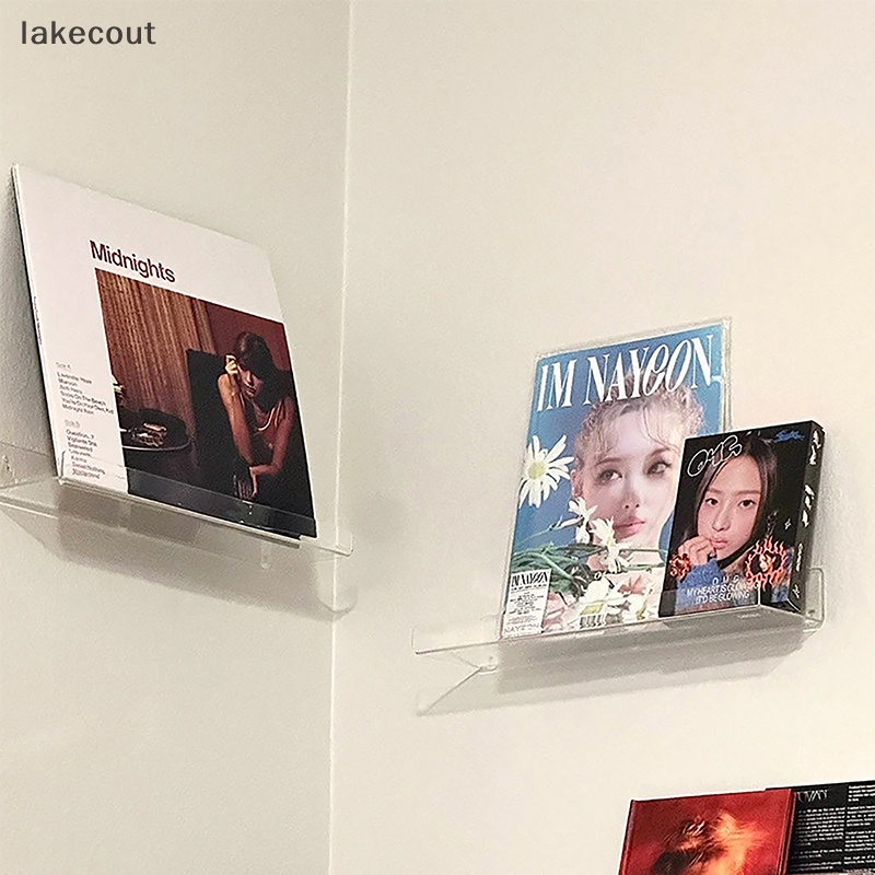 Giá Đỡ Đĩa vinyl Trong Suốt Treo Tường Trưng Bày Hàng Ngày lp Trang Trí Nhà Cửa