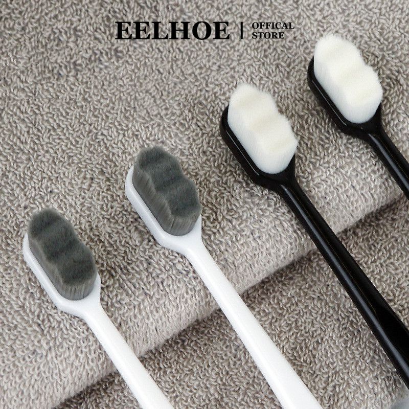 Bàn chải đánh răng EELHOE triệu lông nano mềm siêu mịn dành cho người lớn làm sạch sâu chăm sóc răng miệng