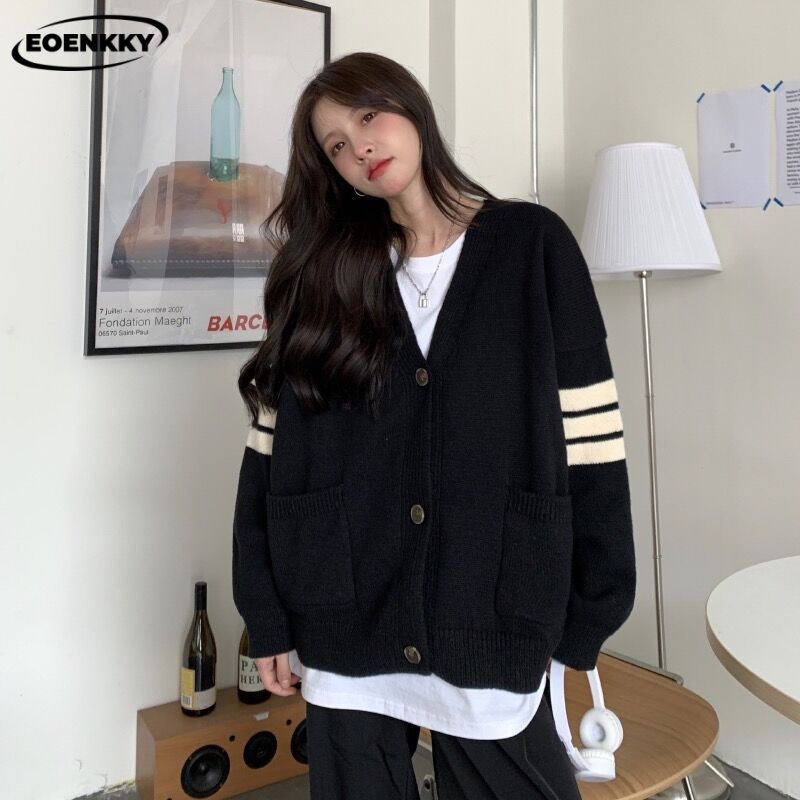 EOENKKY Áo Len áo khoác cardigan  Thời trang hàn quốc Phong cách Đẹp Thời trang Hàn Quốc WMY239076L 37Z230915