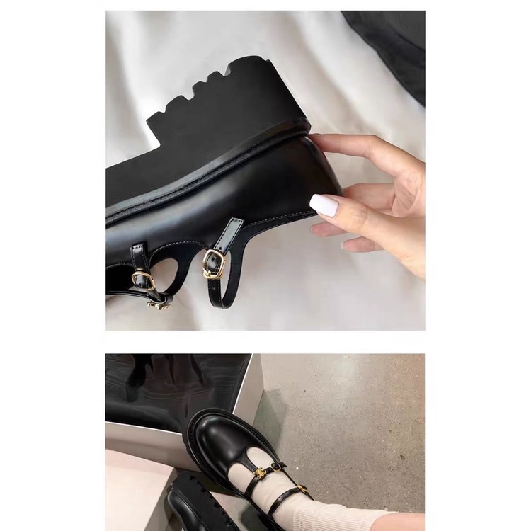 Giày Búp Bê Mũi Tròn Thời Trang Dành Cho Nữ pu