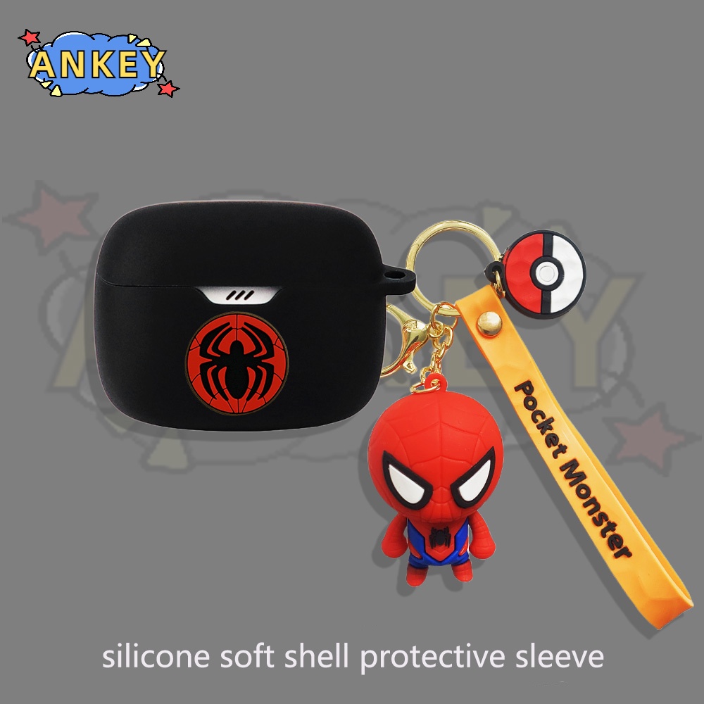 Case For Edifier TWS1 Pro 2 W220T W240TN Earphone Silicone Case Cartoon Lovely Earbuds Waterproof Shockproof Soft Protective Headphone Cover Headset Skin with Hook