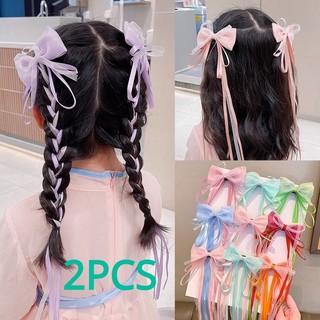 Set 2 kẹp tóc nơ kẹp tóc cho bé tua rua cho bé gái