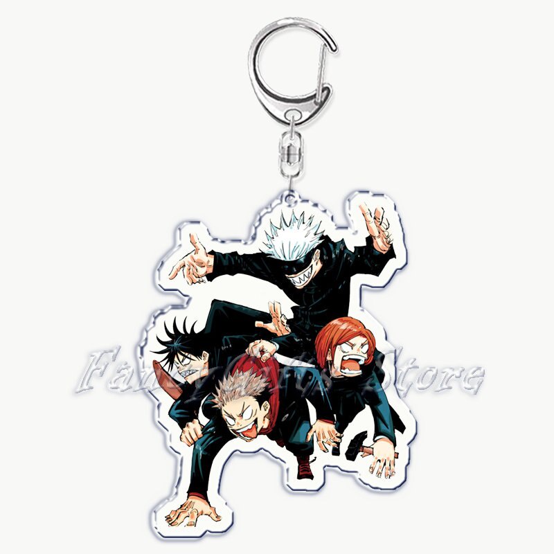 Móc khoá Jujutsu Kaisen 2nd Season Keychain for Women Accessories Gojo Satoru Sukuna Nobara Acrylic Phụ kiện trang trí