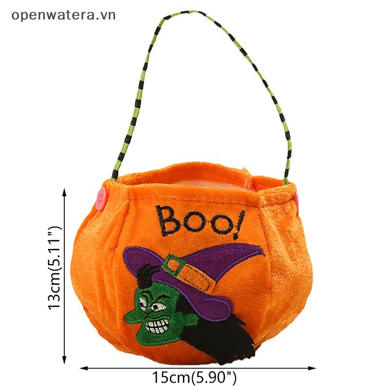 Túi Đựng Kẹo Hình Bí Ngô / Mèo Đen / Phù Thủy Trang Trí halloween 2023