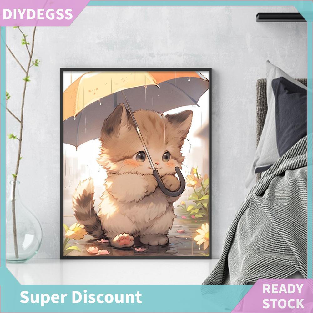 Tranh Thêu Chữ Thập Diy Hình Mèo Bằng cotton Thân Thiện Với Môi Trường 11ct 40x50cm