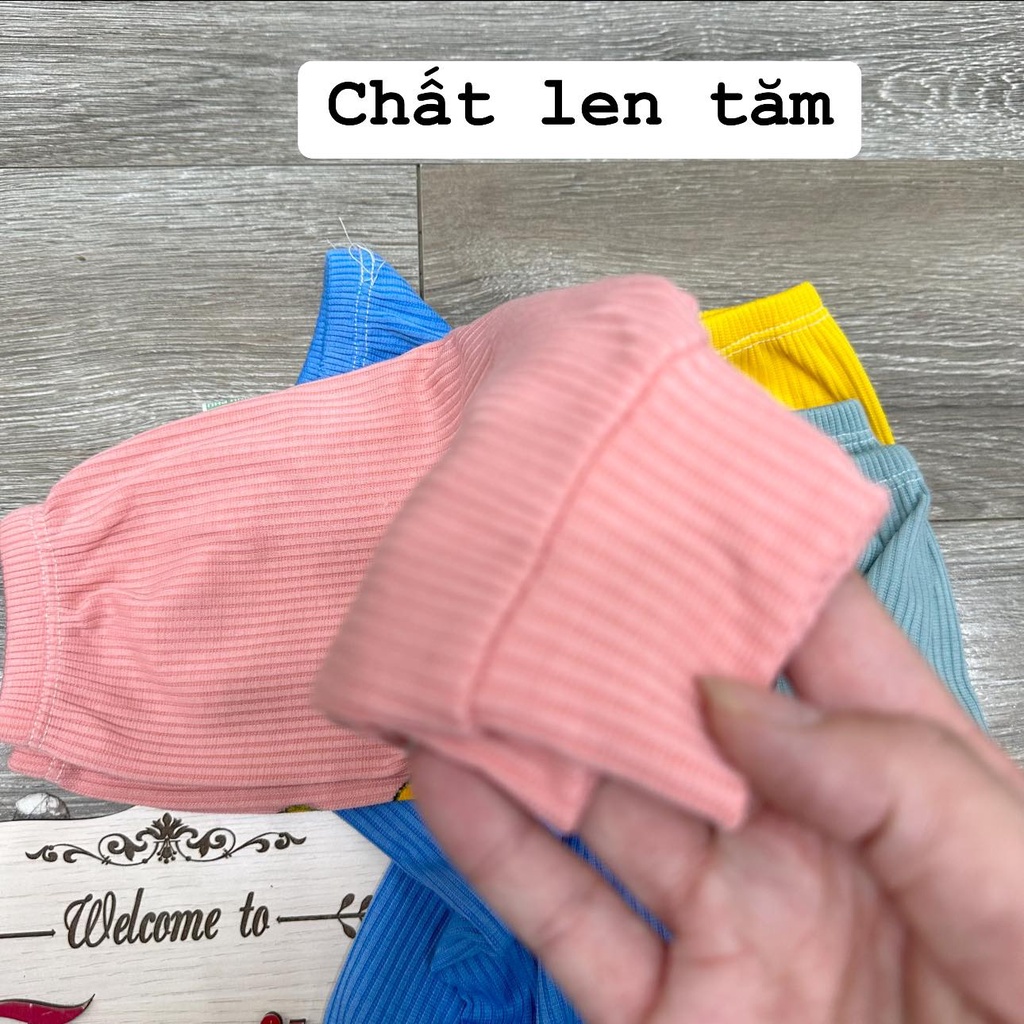 Quần dài len tăm hình gấu cho bé trai, bé gái