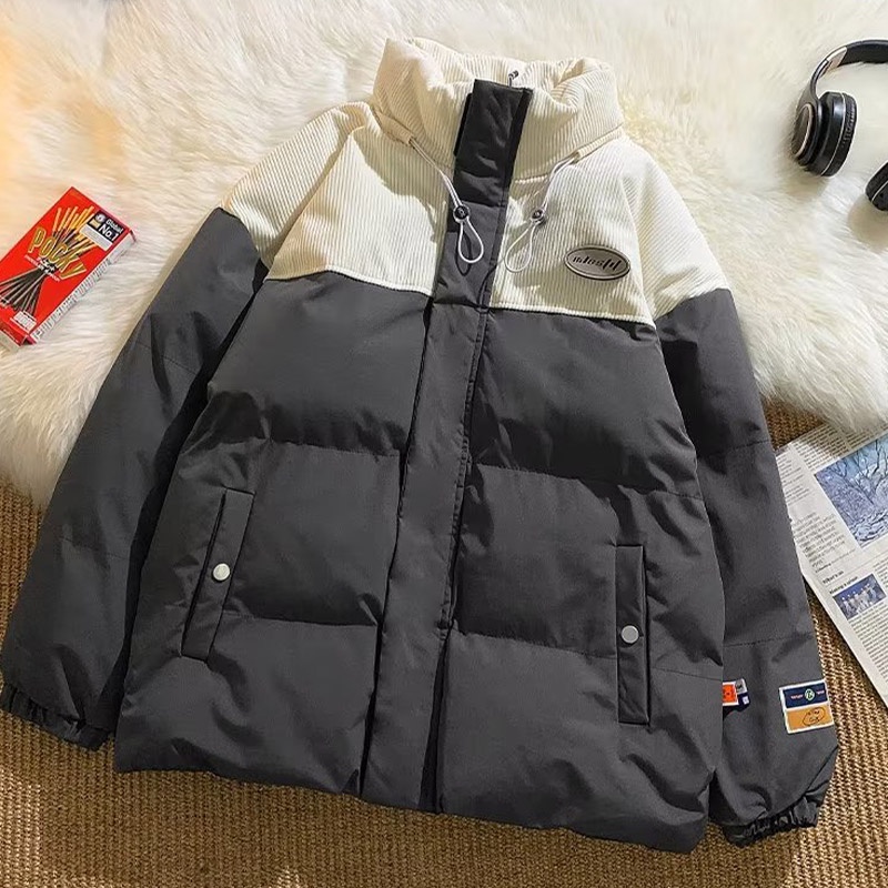 Esea Áo Khoác Phao cotton Dáng Rộng Phong Cách Nhật Bản Đơn Giản Thời Trang Thường Ngày Cho Cả Nam Và Nữ