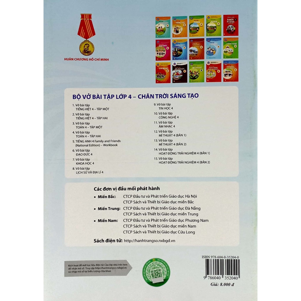 Sách Vở Bài Tập Công Nghệ 4