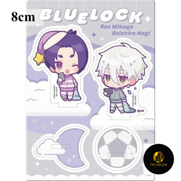 Standee mini BLUE LOCK ver CHÚC BÉ NGỦ NGON tượng acrylic anime mica chibi mô hình trang trí
