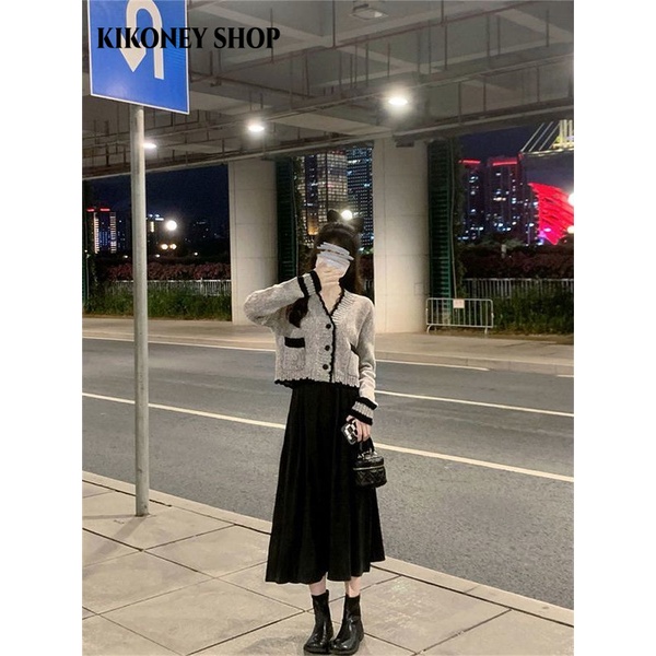 KIKONEY SHOP Áo Len áo khoác cardigan Popular phổ biến Stylish Xu hướng WXF2390WIE 37Z230913
