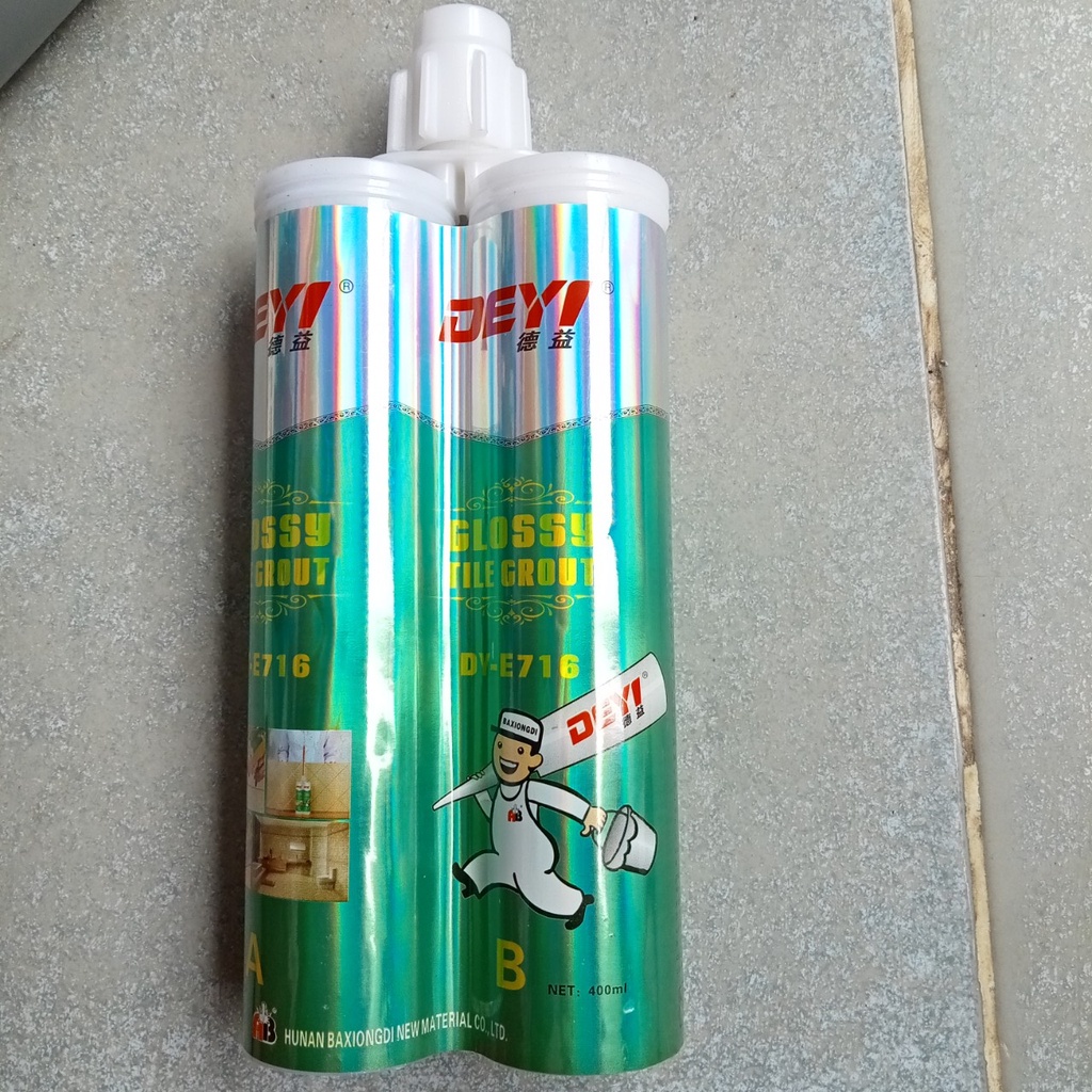 Keo chà ron 2 thành phần cao cấp DEYI - Keo chít mạch màu trắng epoxy, bền màu, cam kết bền màu khôn