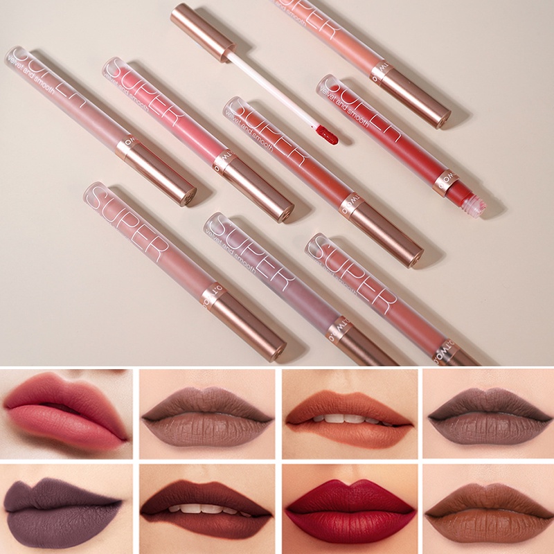 Son Môi o.two.o 12 Màu Tùy Chọn Lâu Trôi Cao Cấp