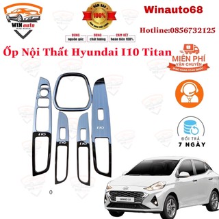Ốp nội thất xe hyundai grand i10 2014- 2020 số sàn, hàng titan cao cấp