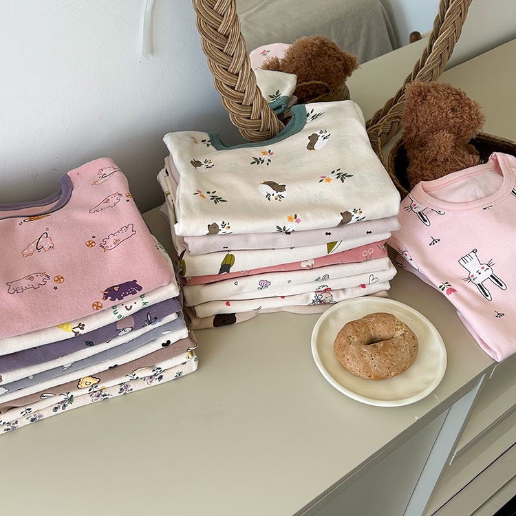 Bộ Quần Áo Ngủ Dài Tay Thu Đông Ambbkids Kích Thước  Mới Nhất Cho Bé Trai Bé Gái