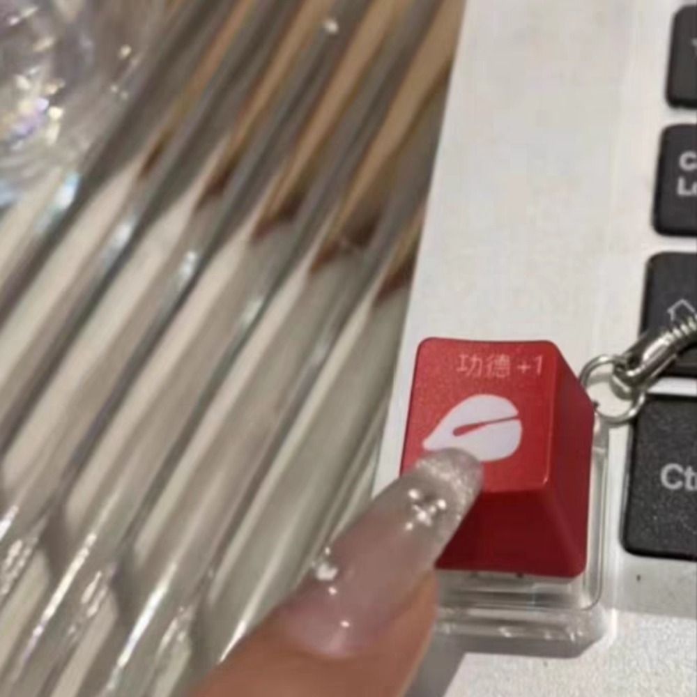 Sweetjohn Móc Khóa Nút Công Tắc Bàn Phím Đèn led Giảm Âm Có Thể Tháo Rời