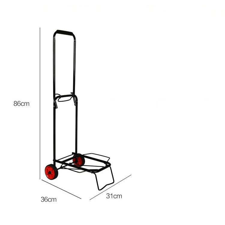 Euro Home - Xe kéo xếp gấp gọn nhẹ nhất Trolley Lipat max 80kg bánh cao su lớn