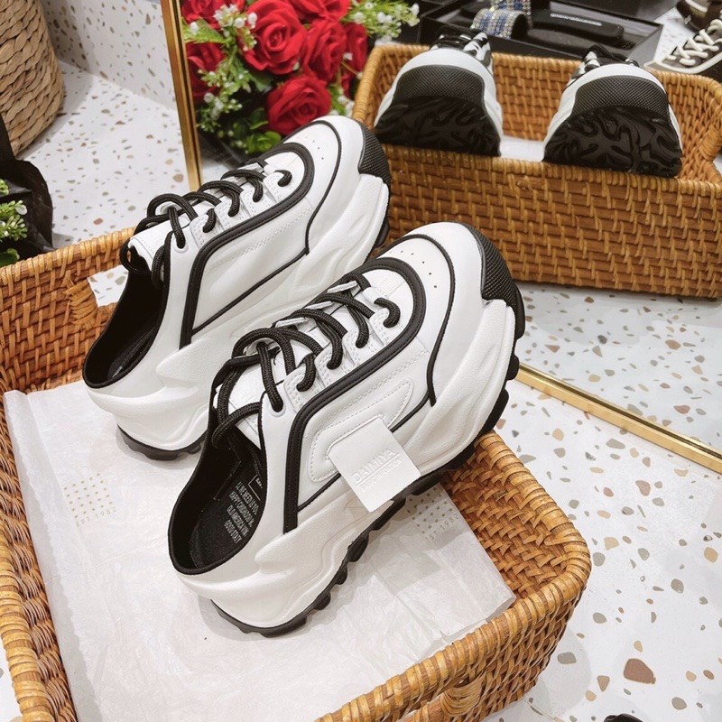 Giày sục thể thao pha kẻ tem vuông đế cao 5cm hàng QC fullbox TT45 ANN_Official