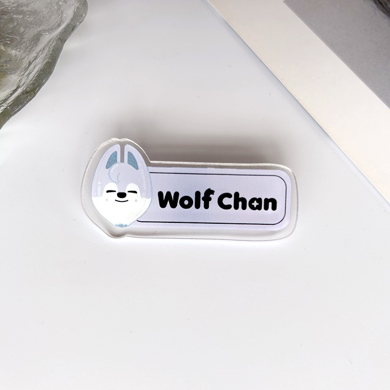 Huy Hiệu Cài Áo Bằng acrylic In Hình Nhóm Nhạc kpop straykids skz sk Zoo 5-star dome tour 2023