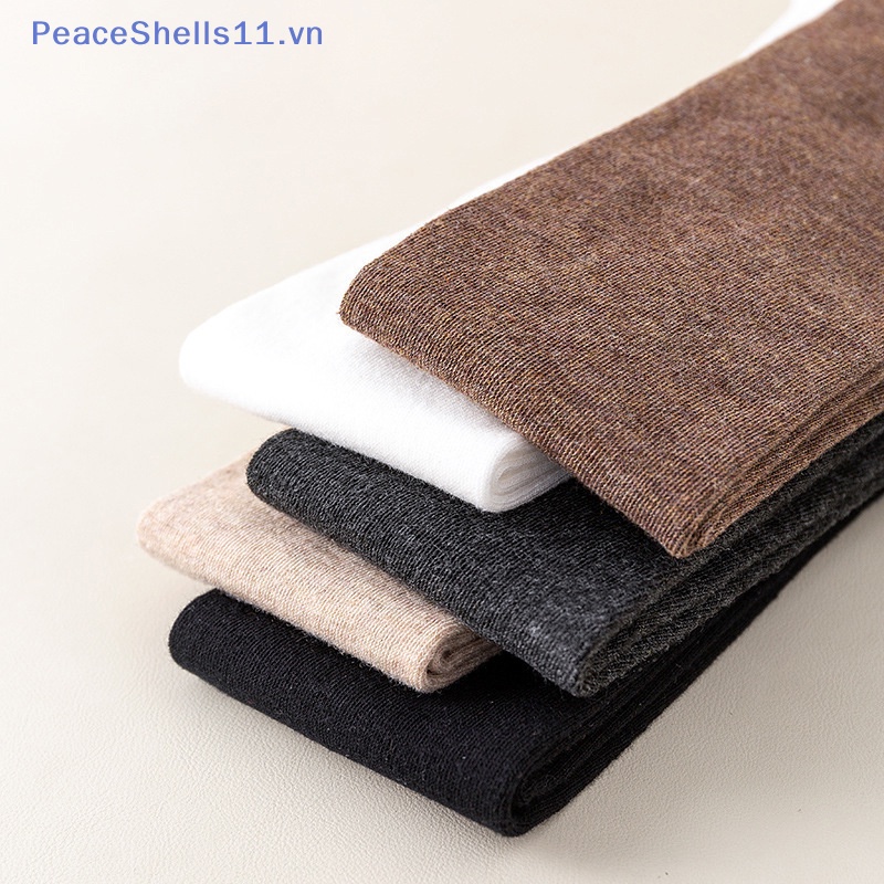 Peaceshells Vớ Thể Thao Dài Đến Đầu Gối Màu Trơn Thoải Mái Giảm Béo Cho Nữ jk Nhật Bản Dễ Thương