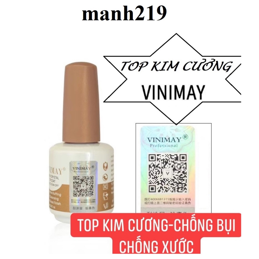 Top Kim Cương Vinimay Top Sơn Gel - manh219