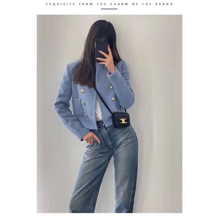 Jasmin noir Túi Đeo Chéo Da pu mini Có Khóa Thời Trang Thường Ngày Cho Nữ