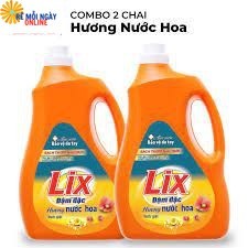 2 CAN Nước Giặt LIX 3,6kg -Dùng Cho Giặt Tay Và Máy GIặt Tẩy Sạch Vết Bẩn