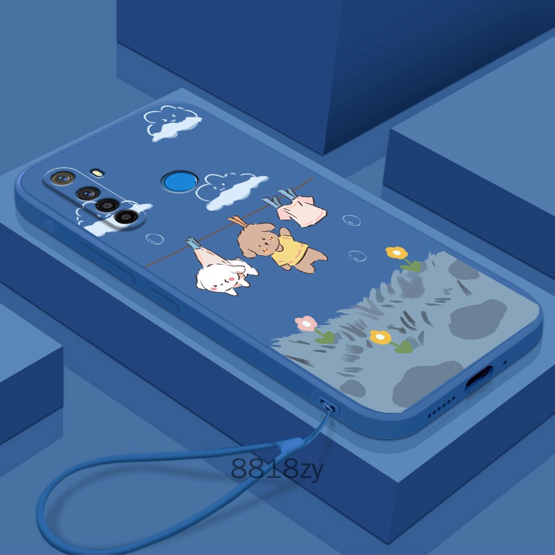 Ốp lưng Realme 5 5i 6i 5s 5 pro c3 Ốp Điện Thoại tpu silicone Mềm Chống Rơi Vỡ In Hình Dễ Thương Kèm Dây Đeo Cho Realme 5 5i 6i 5s 5 pro c3