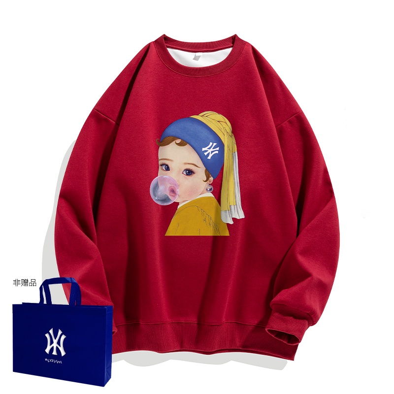 Áo Thun Nam Tay Dài Cổ Tròn Dáng Rộng Màu Đen Cá Tính