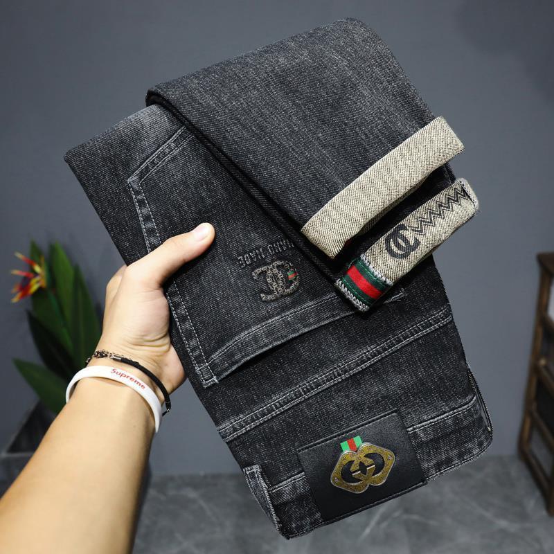 Quần jeans Dài Thêu Họa Tiết Phong Cách Hàn Quốc Thời Trang Cho Nam