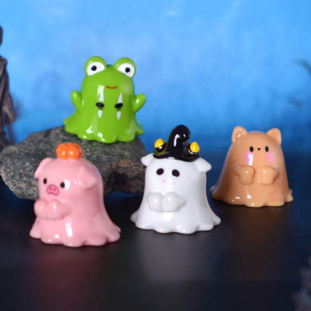 Mmluck Tượng Nhỏ Hình Con Heo Ma Thỏ Ma Trang Trí halloween Vui Nhộn