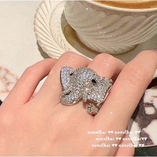 Nhẫn mạ vàng 18k đính đá zircon tím sang trọng
