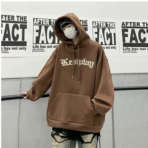 Áo hoodie Tay Dài In Họa Tiết Hoạt Hình Phong Cách Hàn Quốc Cho Nam