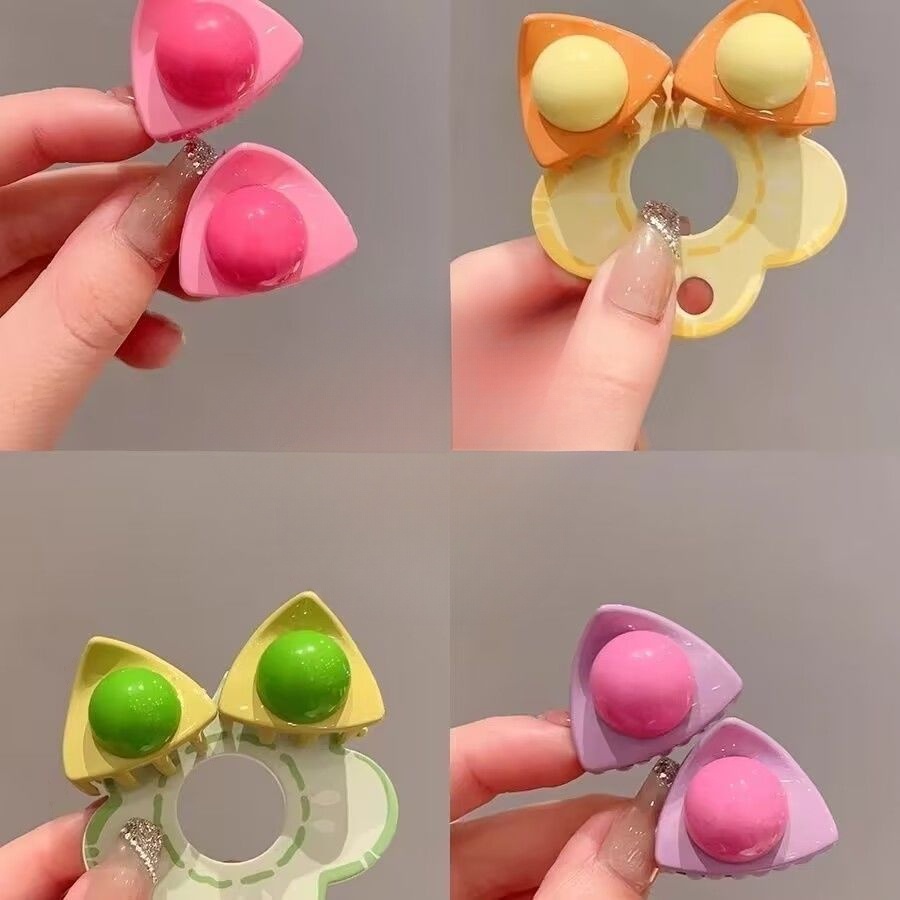 Kẹp Tóc Tai Mèo Hoạt Hình Dễ Thương Cho Bé Gái