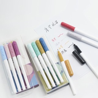[28 Màu] Bút BRUSH KALOR Pen Viết Callighraphy Màu Cực Phẩm - Lẻ 1 Bút & Set 4 Bút - Hàng Chính Hãng