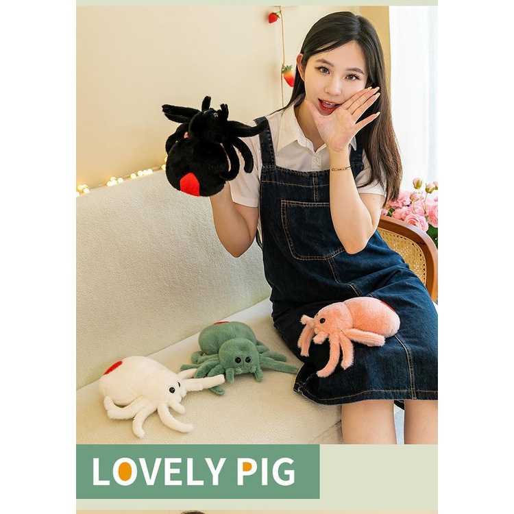 Thú Nhồi Bông Hình Nhện Hoạt Hình Vui Nhộn