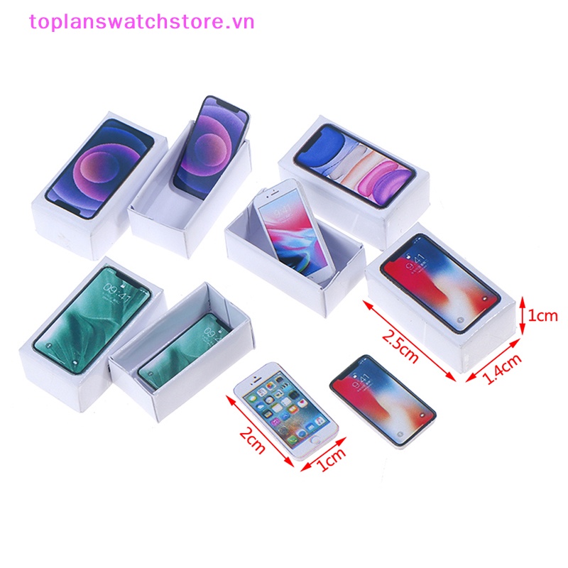 Mô Hình Điện Thoại Di Động Mini Tỉ Lệ 1: 12 Trang Trí Nhà Búp Bê vn