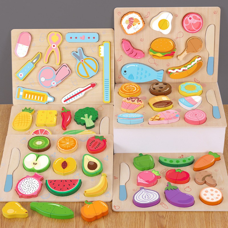 Bộ Đồ Chơi Cắt Trái Cây Bằng Gỗ Cho Bé