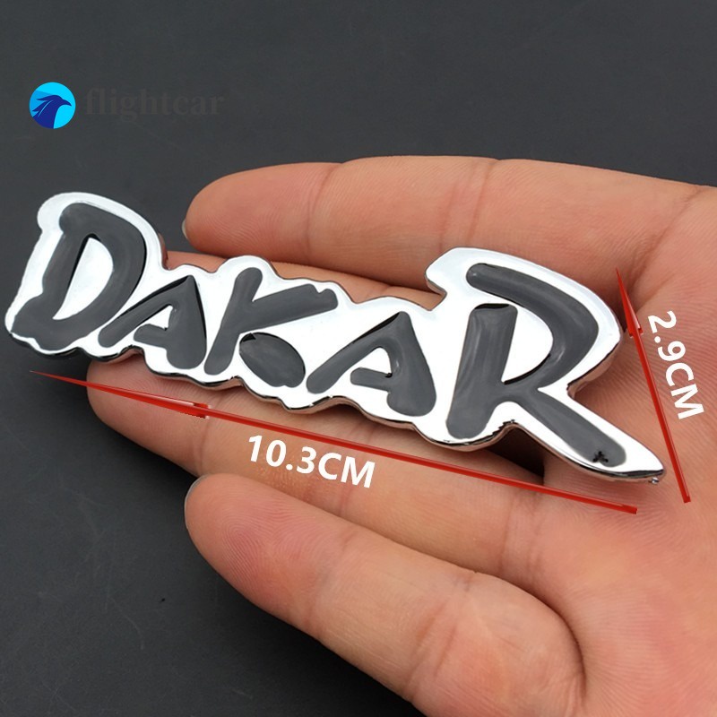 Miếng Dán logo dakar 3d Bằng Kim Loại Trang Trí Thân Xe Hơi / Xe Máy / suv