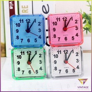 Square Crystal Alarm Clock Watch Bedside Office Electronic [Z/5]