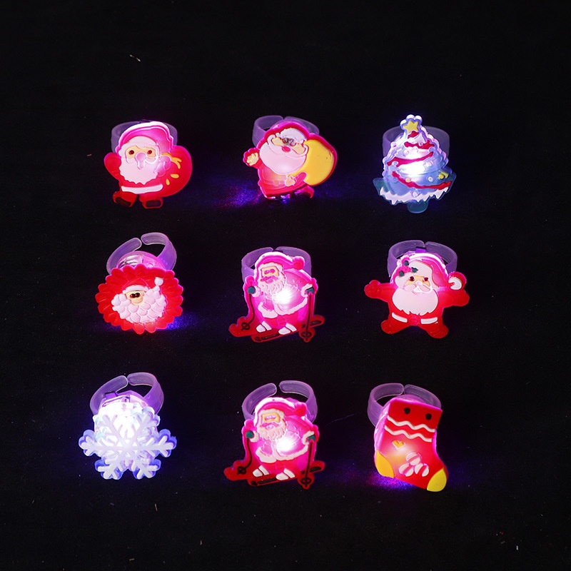 Bộ 10 Nhẫn Đèn led Nhiều Màu Sắc