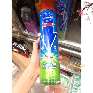 Bình xịt côn trùng Mosfly 600ml chuyên gia diệt côn trùng muỗi gián kiến an toàn cho mọi người