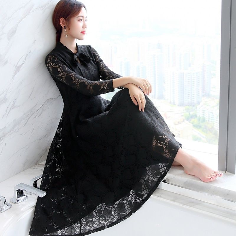 Đầm Lông Cừu Dáng Dài Phong Cách Hàn Quốc Thời Trang Mùa Thu