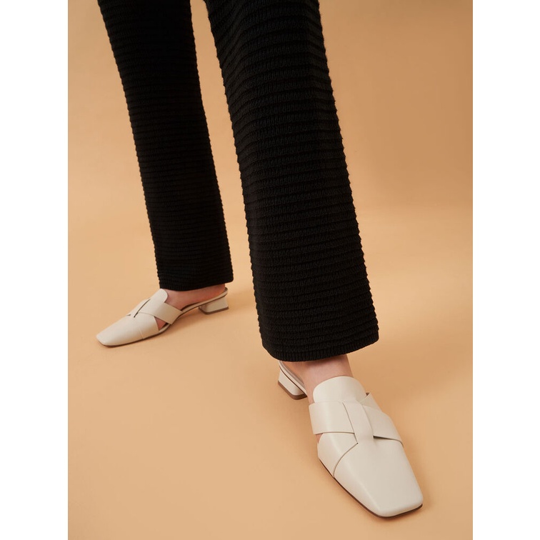 Giày Mules vuông chéo CK1-60580220