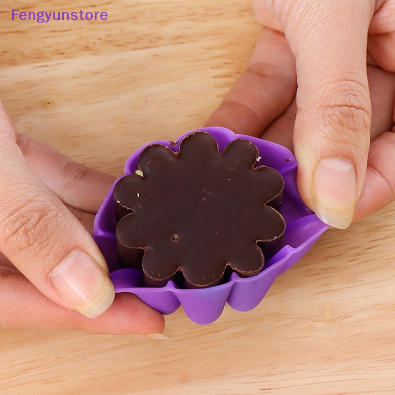 Khuôn Silicon Làm Bánh cupcake Hình Hoa Xinh Xắn vn